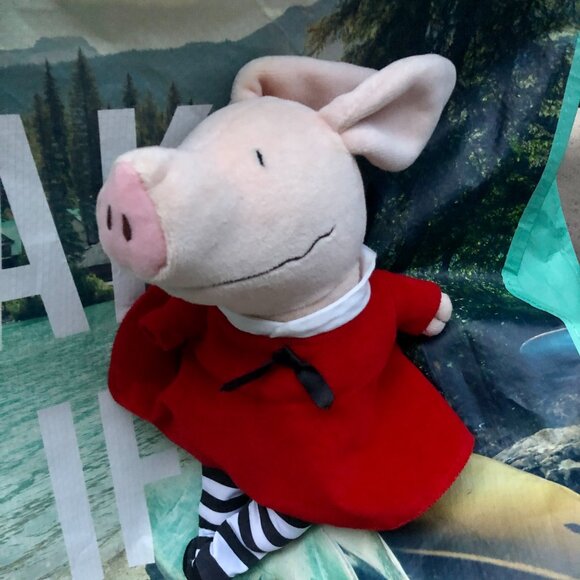 RARE Olivia the Pig Plush Doll 10β Red Sailor Dress Book Character Stuffed Anima - Picture 2 of 3